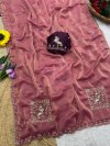 Jk 502 Soft Fabric Embroidery Work Saree